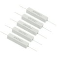 thumbnail image 1 of Unique Bargains 5Pcs 33 Ohm Resistors, 10W Ceramic Cement Resistor Power Cement Resistor Kit Tolerance 5% for Power Adapters Audio, 1 of 4