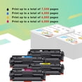 thumbnail image 6 of A AZTECH without Chip 4-Pack High Yield Toner Cartridge Compatible for HP 414X W2020X Color Laserjet Pro MFP M479fdw M454dw M454dn M479fdn Printer Ink (Black Cyan Yellow Magenta), 6 of 12