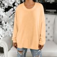 thumbnail image 5 of Purcolt Womens Long Sleeve Shirts Lightweight Casual Crew Neck Basic Tee Tops Comfortable Loose Fit Tunic Tops Outdoor Pullover, 5 of 9