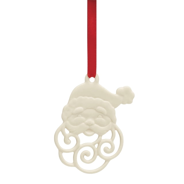 Adorno Lenox 896351 Santa calado de porcelana marfil
