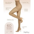 thumbnail image 3 of MeMoi 2 Pairs Women's Perfectly Opaque Control Top Microfiber Tights - Mens - Male, 3 of 12