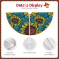 thumbnail image 3 of Bingfone Christmas Tree Skirt Mat Christmas Decoration Interior 48" -Sunflowers, 3 of 6