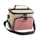 thumbnail image 4 of Bolsa térmica para almuerzo, portátil, de tela Oxford, bolsa térmica, organizador para oficina, Rosa, 4 of 9