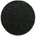 thumbnail image 3 of SAFAVIEH Milan Harlow Solid Plush Shag Area Rug, Dark Grey, 9' x 9' Round - Large - Modern Design, Dark Grey, Non-Shedding & Easy Cleaning, Ultra Plush Thick Pile, Ideal for Living Room, Bedroom, 3 of 10