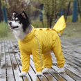 thumbnail image 3 of 1 Uds (9XL 、 amarillo) cubierta trasera impermeable para perros pequeños para pasear al perro en clima lluvioso ropa para mascotas Sincero Electrónica, 3 of 5