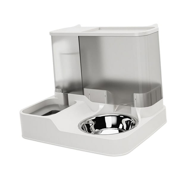 Comedero para gatos Fernando 2 en 1 Cuenco de agua para perros Alimentador Automático Gris