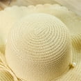 thumbnail image 6 of Clearance Sale!! Women's Beach Sun Straw Hat Uv Upf 50+ Travel Foldable Brim Summer Uv Hat Spring Summer Mesh Sunshade Hat Flower Temperament Wedding Dress Hat Sun Hat Fashion Hat for Woman Bg2, 6 of 7