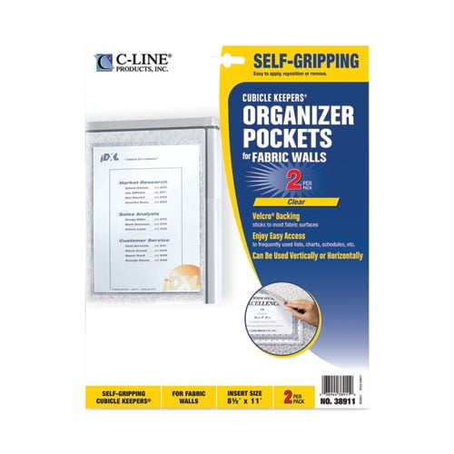 Cubicle Keepers Hook and Loop-Backed Display, 9.2 x 11.41, Velcro Mount, Clear, 2/Pack Cubicle Keepers Hook and Loop-Backed Display, 9.2 x 11.41, Velcro Mount, Clear, 2/Pack