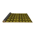 thumbnail image 2 of Ahgly Company Indoor Round Abstract Yellow Modern Area Rugs, 5' Round, 2 of 4