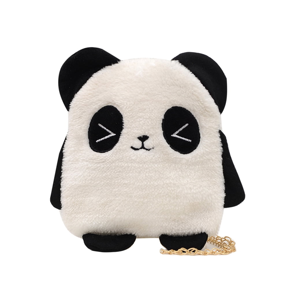 Animals Men's Messenger Bag Fashion Panda Print Crossbody Bag Kids Sling Purse 
