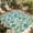 SpringGreen SeaGreen, variant on Palm Leaves Outdoor Rug for Patio/Deck/Porch, Non-Slip Large Area Rug 6 x 9 Ft, Green Blue Tropical Plants Summer Country Indoor Outdoor Rugs Washable Area Rugs, Reversible Camping Rug Carpet Runner