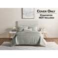thumbnail image 2 of Nestl Duvet Cover 5 Piece Set - 2 Pillow Shams and 2 Pillowcases - Ultra Soft Double Brushed Microfiber Hotel Quality - Twin (68"x90") - Silver, 2 of 7