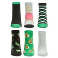 thumbnail image 2 of Just Me Women's 6 Pair Pack Money Talks Low Cut Socks - Womens - Female, 9-11, Black, 2 of 3