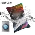 thumbnail image 6 of Salouo Colorful Haired White Horse Pattern Pillow Cases,1PC Pillow Covers with Envelope Closure Decorative Pillow Case for Bed Couch,Pillows Not Included-14"x20", 6 of 6