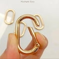 thumbnail image 5 of 5pc Oval Spring O Ring Openable Leather Bag Handbag Strap Buckle Connect Keyring Pendant Key Dog Chain Snap Clasp Clip Carabiner, 5 of 9