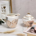 thumbnail image 4 of Ceramic Sugar Bowl With Lid And Milk Jug, Creamer And Sugar Sets, Cream And Sugar Pot, Creamer Jug Sugar Jar, Coffee Serving Set , Cream Pitcher-Milk Jug, 4 of 8
