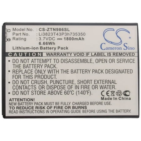 Replacement Battery For T-Mobile 3.7v 1800mAh / 6.66Wh Hotspot Battery