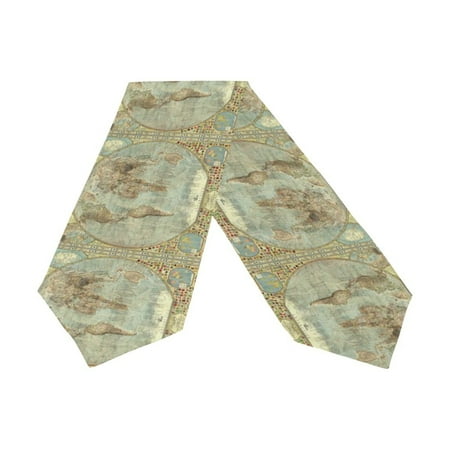 

POPCreation Eiffel Tower Paris Table Runner 13x90 Inches Mutilcolor Table Top Decoration