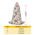 thumbnail image 2 of Honeii Barbecue Print Poncho Cape, Cloak Coat, Snuggly Hooded Wearable Blanket, Hooded Cape For Teenagers,Halloween Costumes-Large, 2 of 7