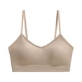 thumbnail image 2 of Women's Y Back Sports Bra Thin Spaghetti Strap Yoga Top, Padded Low Impact Workout Lingerie, Wireless Seamless Running Vest, Breathable Beautiful Back Bralette, Soft Comfort Gym Crop Top, 2 of 5