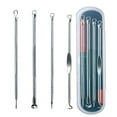 thumbnail image 1 of Kit De Herramientas Para Eliminar Espinillas, 4 Uds., Herramientas Para Eliminar Espinillas Y Espinillas Con Caja De Almacenamiento Yuarrent HA034927-00, 1 of 6