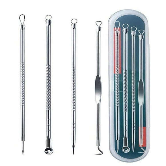 Kit De Herramientas Para Eliminar Espinillas, 4 Uds., Herramientas Para Eliminar Espinillas Y Espinillas Con Caja De Almacenamiento Yuarrent HA034927-00