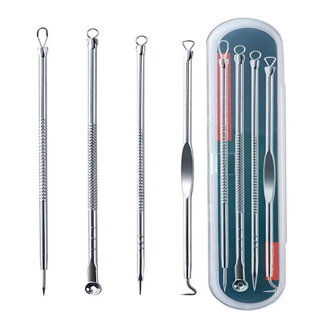 Kit De Herramientas Para Eliminar Espinillas, 4 Uds., Herramientas Para Eliminar Espinillas Y Espinillas Con Caja De Almacenamiento Yuarrent HA034927-00