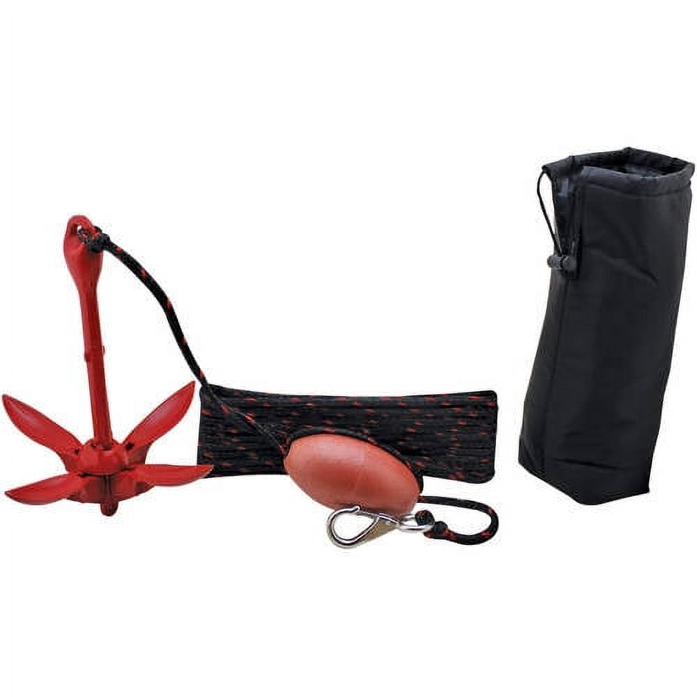 Extreme Max 3006.6548 BoatTector Complete Grapnel Anchor Kit for Small Boats, Kayaks, PWC, Jet Ski, Paddle Boards, etc. - 3.5 lbs.