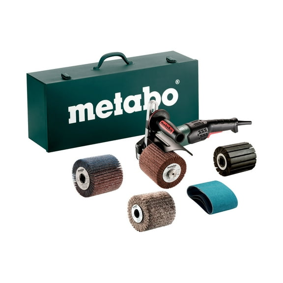 Metabo 4-Inch Variable Speed Burnisher Kit- 800-3,000 Rpm -14.5 Amp With Lock-On, Accessory Set