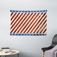 thumbnail image 1 of 4th of July Decor Tapestry, American Puppy with Peace Fingers Gesture Humor National Day Victory Design, Wall Hanging for Bedroom Living Room Dorm Decor, 60W X 40L Inches, Multi, by Ambesonne, 1 of 2