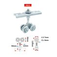 thumbnail image 2 of 1PC Industrial Sliding Door Pulley Steel Hardware Tools, Hanging Rail Channel Wheel Accessories H2 H3 ,Long Lasting, 2 of 7