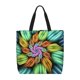thumbnail image 1 of Disketp Hippie Style Bolsa Tote de Lona para Mujer, Bolso de Hombro y Cruzado con Cierre de Cremallera, 1 of 7