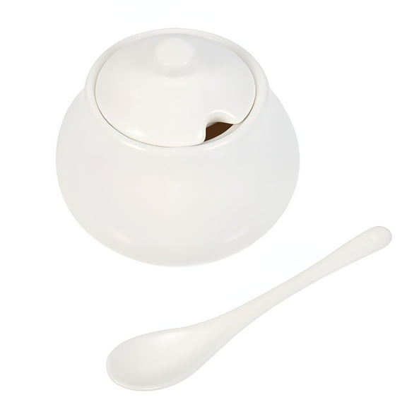 ACDANC Sugar Dispenser Ceramic Sugar Container Coffee Bar Sugar Jar Kitchen Seasoning Pot