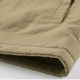 thumbnail image 6 of ZQUUVOU Mens Full Zip Double Fleece Warm Vest Gentleman Causal Sherpa Lined Stand Collar Vests With Pocket Khaki, 6 of 6
