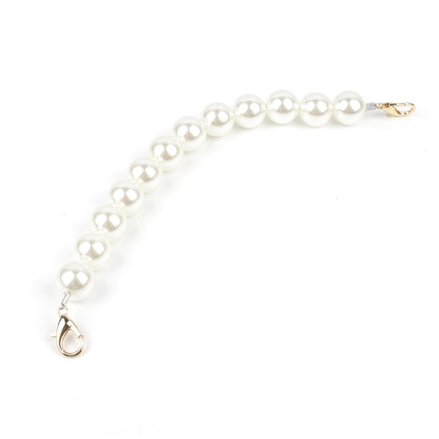 Sonducket 2 uds. De accesorios de cadena de perlas de moda, cadena de teléfono de perlas de imitación blanca lisa, decoración del Día de San Valentín, Bolsas de mensajero y de hombro Tipo 1