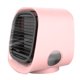 thumbnail image 1 of Ventilador de nebulización portátil, mini ventilador de escritorio recargable por USB, con rociador de agua para el hogar y la oficina, color rosa, 1 of 12