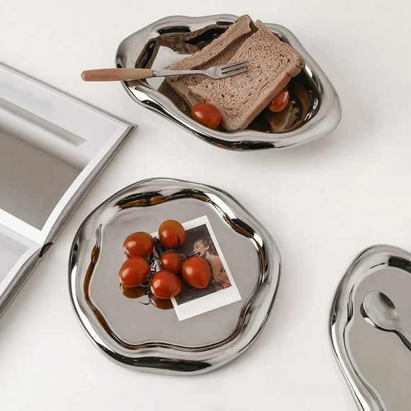 Tray Jewelry Storage Tray Light Luxury Ceramic Storage Display Tray Snack Tray Modern Decorative Ornaments,Rectangular