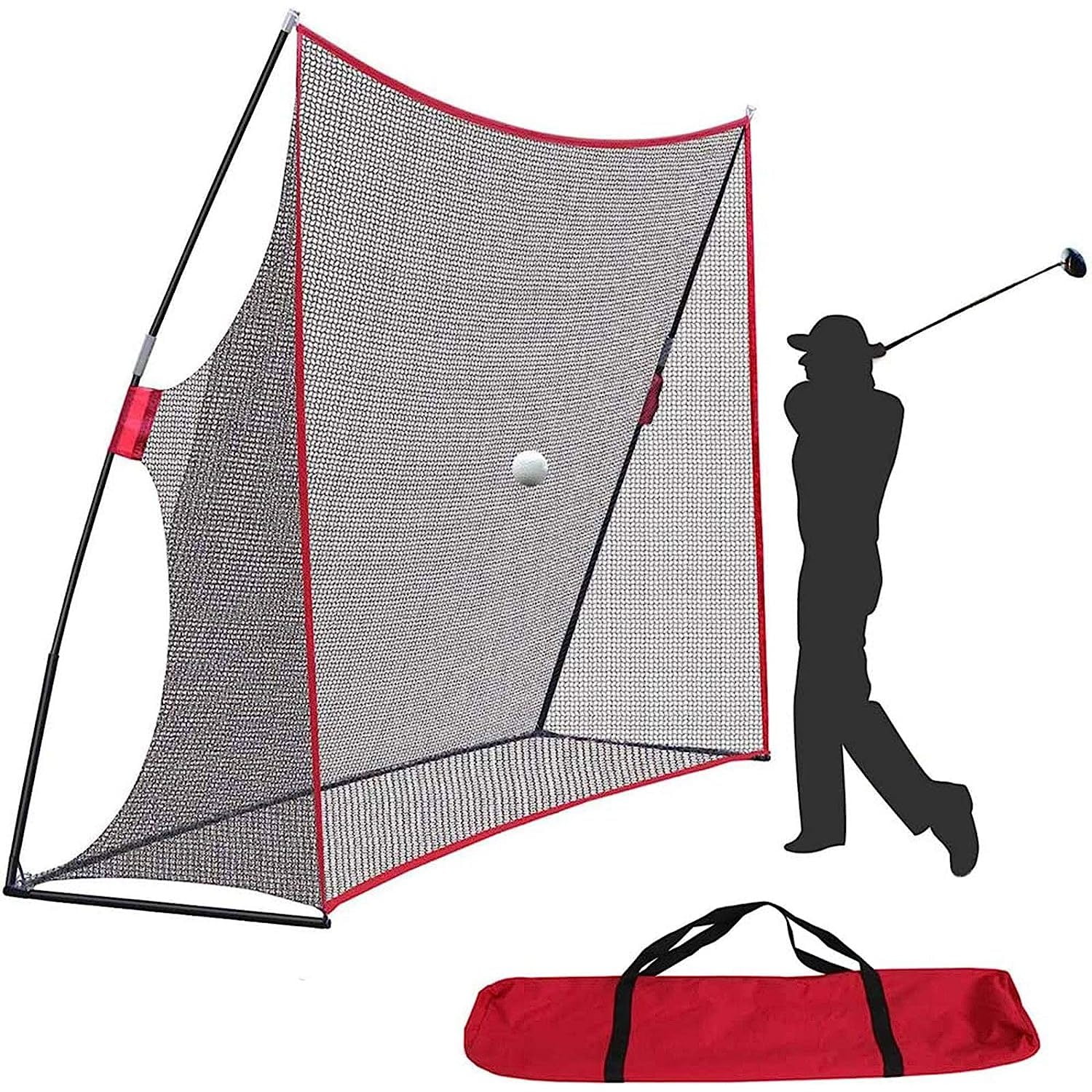 Golf Net 10x7ft Portable Golf Practice Net w/Carry Bag for Indoor