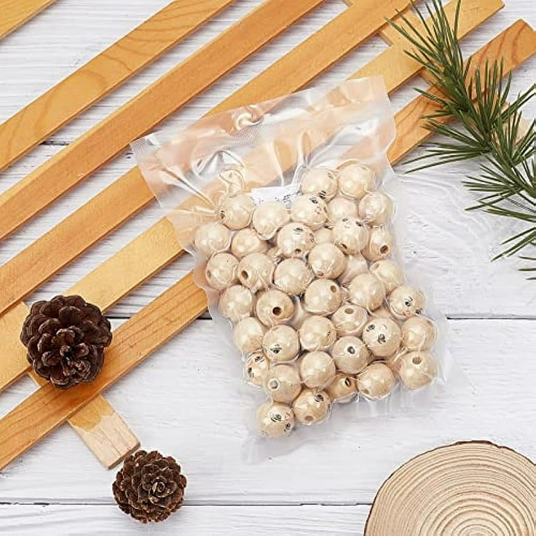 120pcs Natural Wood Beads Burlywood Beads Round Wooden Loose Beads 6mm in  Diameter 2mm Hole Wooden Craft Beads Macrame Beads Loose Spacer Beads for  Macrame Craft Making 