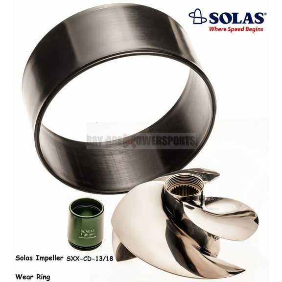 Solas Sea Doo 300 HP Impeller & Wear Ring 13/18 RXPX RXTX GTX Ltd. 2016-2023