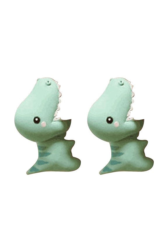 3D Animal Shape Women Earrings Bite Posture Alloy Cartoon Adorable Stud Earrings