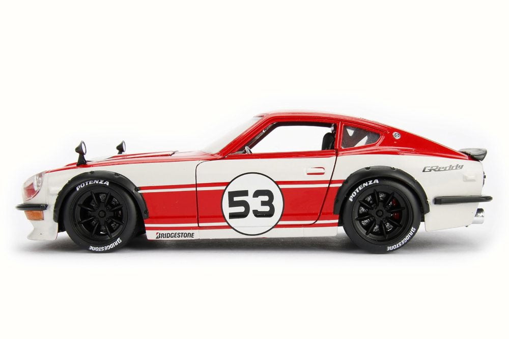 1972 Datsun 240Z Hard Top, Red w/ White - Jada 99098 - 1/24 Scale ...