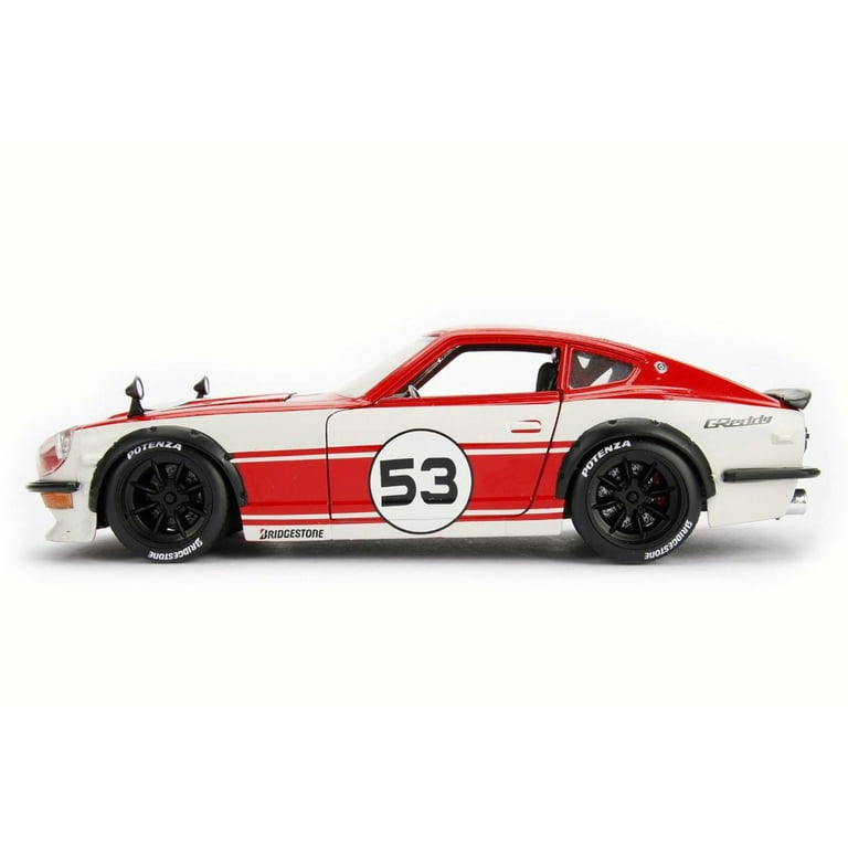 1972 Datsun 240Z Hard Top, Red w/ White - Jada 99098 - 1/24