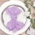 thumbnail image 4 of Yesbay Cheesecloth Napkin 20x20 inches Bohemian Napkin Washable Rustic Gauze Dinner Napkin for Wedding Bridal Shower Dinner Party Decor, 4 of 8