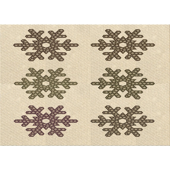 Ahgly Company Machine Washable Indoor Rectangle Transitional Wheat Beige Area Rugs, 5' x 8'