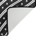 thumbnail image 4 of Coolnut Lightweight Non Slip Carpet Mats 60 x 39 inch (5'x 3'3"), Area Soft Rugs Floor Mat Rug Decoration for Kids Room Living Room White Stars Stripes On Black, 4 of 6