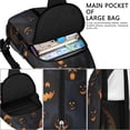 thumbnail image 4 of Sling Backpack,Halloween Glowing Pumpkins Pattern Crossbody Bag with Water Bottle Holder,Waterproof Sling Bag for Men/Women with Chest Phone Holder for Hiking,Travel, 4 of 6