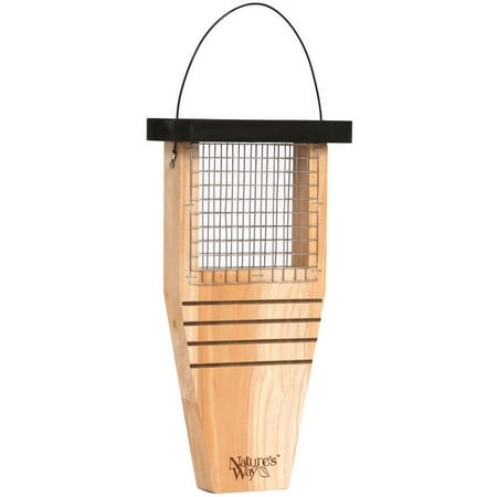 Nature s Way Bird Products TAIL-PROP 1-Cake Suet Feeder with Roof 2 lb Capacity