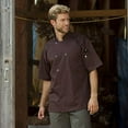thumbnail image 3 of 0415-0202 Small Short Sleeve Chef Coat in Brown, 3 of 3