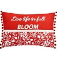 thumbnail image 5 of Sunflower Embroidered Accent Pillow - Live Life in Full Bloom, 5 of 5